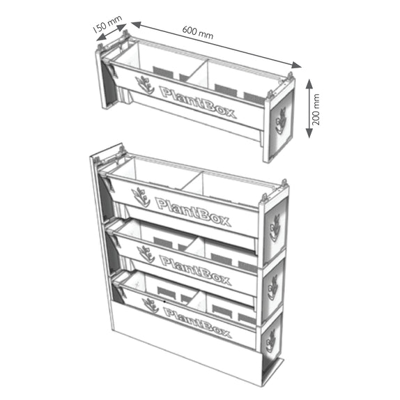 Helix® PlantBox - 5er Set zur Wandbegrünung