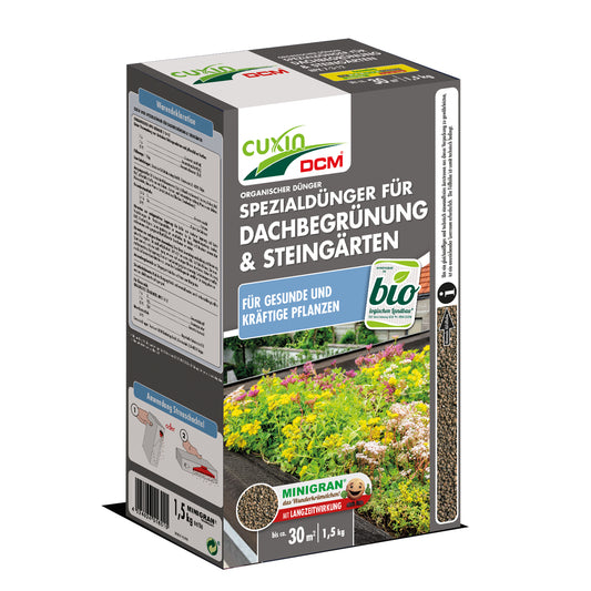 CUXIN DCM Spezialdünger für Dachbegrünung & Steingärten 1,5kg Pack