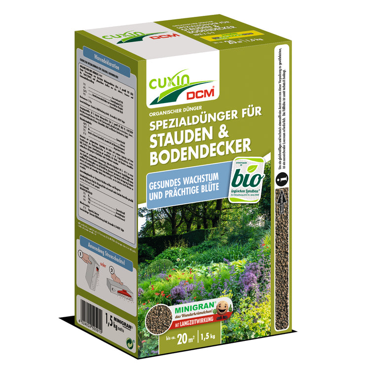 CUXIN DCM Spezialdünger für Stauden & Bodendecker 1,5kg Pack